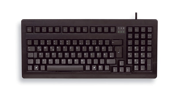 CHERRY G80-1800 – Tastatur, kabelgebunden (USB), US-Layout (EN), Fullsize (mit Ziffernblock), schwarz – für PC