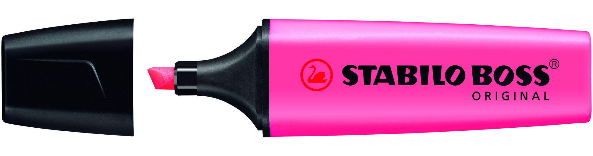 STABILO BOSS Original Textmarker Rosa – Keilspitze, 2–5 mm, nachfüllbar