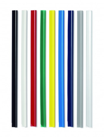 Durable Klemmschiene – A4 – 6 mm – bis 60 Blatt, schwarz – 100 Stk.