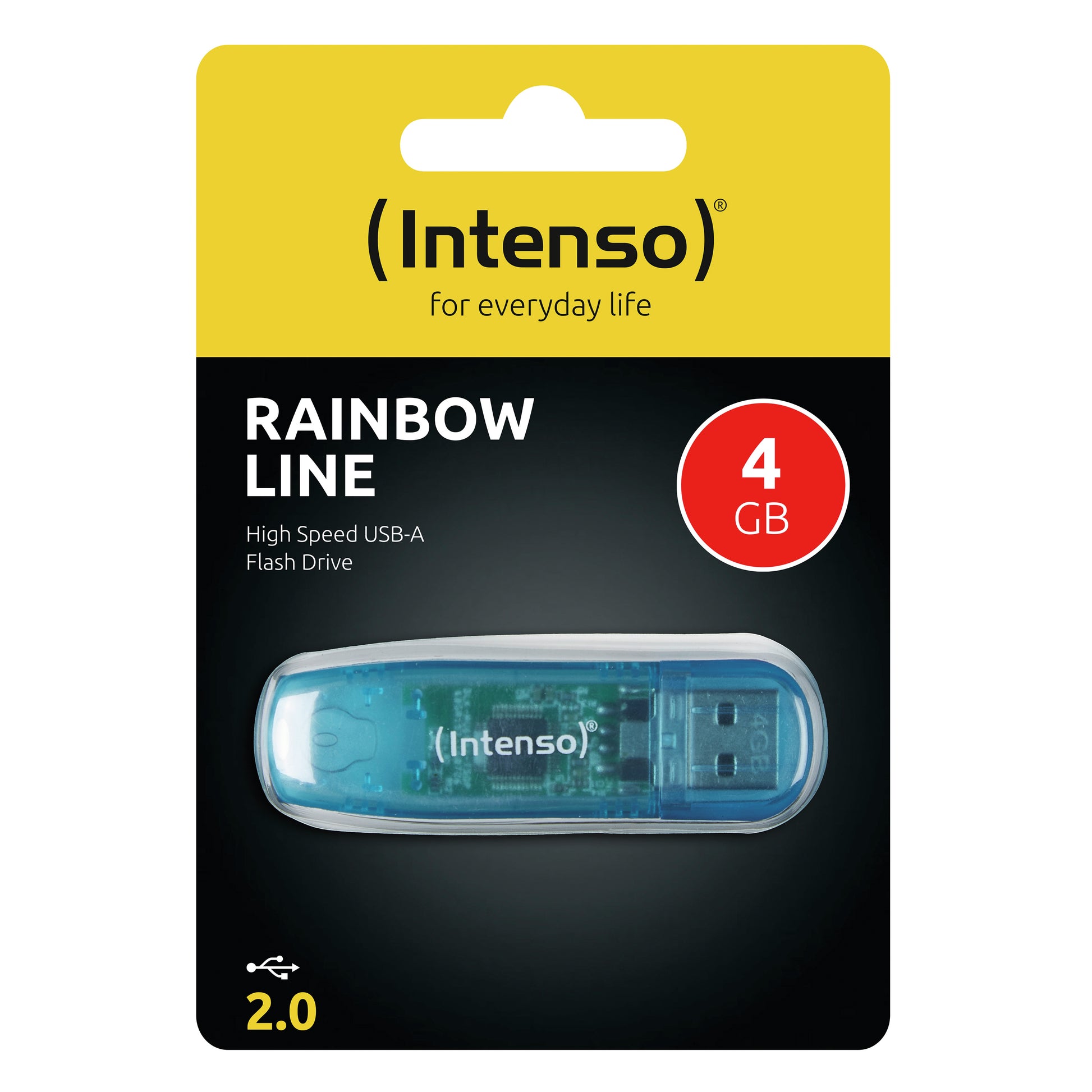 Intenso Rainbow Line 3502450 – 4 GB, USB‑A 2.0, Blau