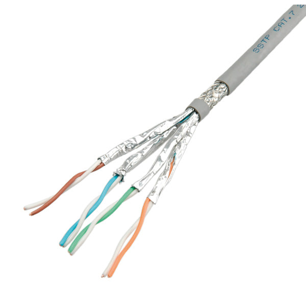 ROLINE Rohkabel Cat.6 S/FTP (PiMF) – 300 m, Litze, Grau, Ø 6,3 mm, PVC