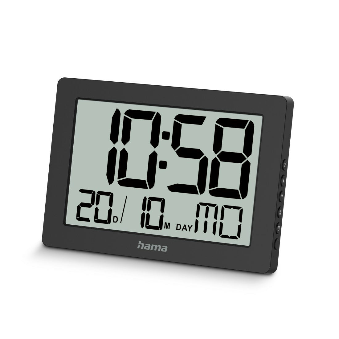 Hama Wanduhr – Digital, 16 × 11 × 2,5 cm, Schwarz