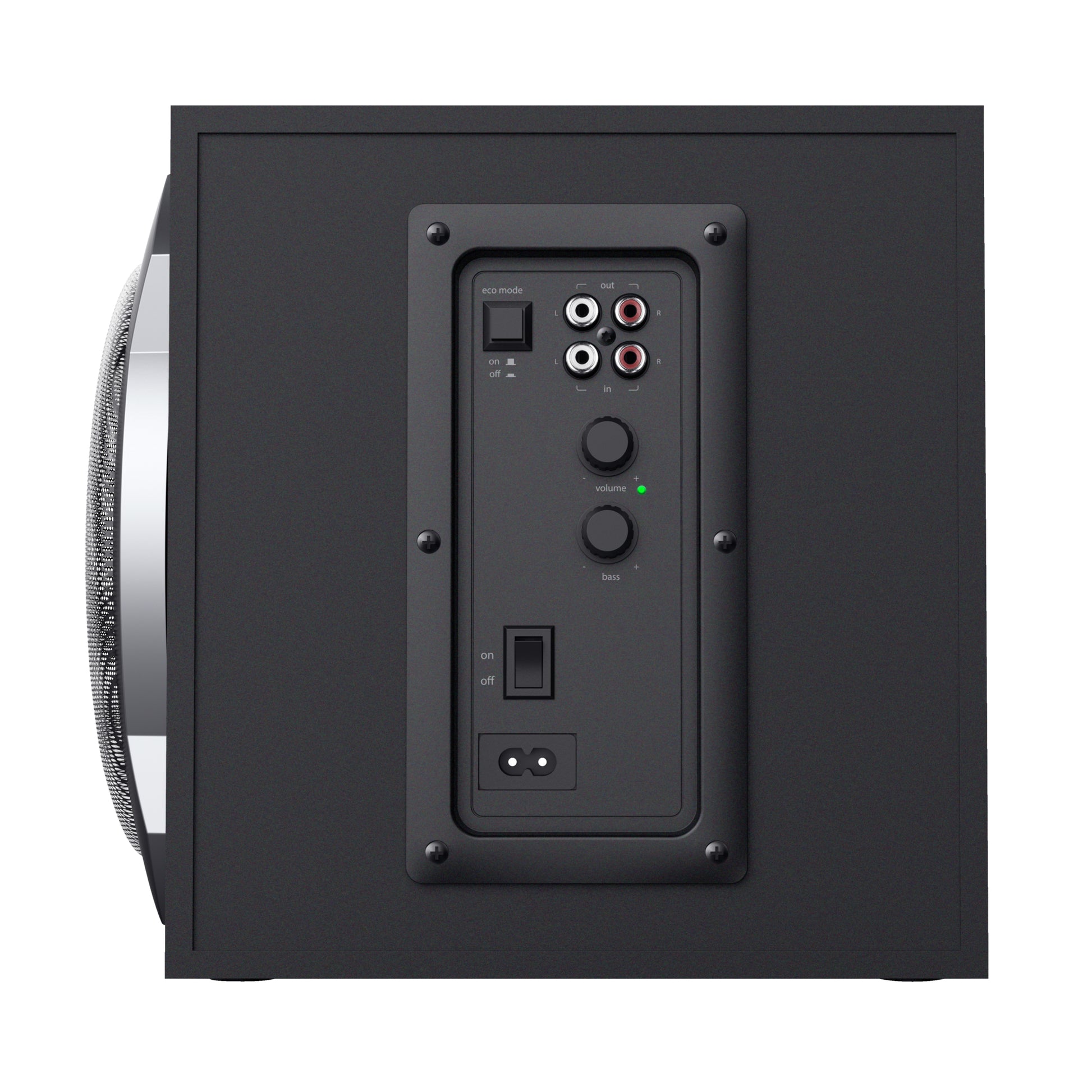 Trust Tytan, Set – PC-Lautsprecher-Set – 2.1, 60 W, mit Holz-Subwoofer, 3,5 mm Klinke, Schwarz