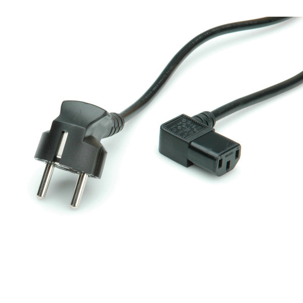 VALUE Netzkabel – Schuko (Typ E/F) – IEC C13, 1,8 m, 250 V/10 A, schwarz