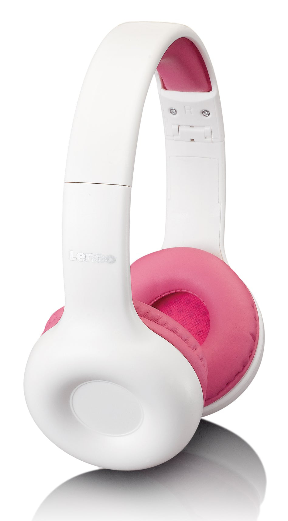Lenco HP-010PK Kinderkopfhörer – On-Ear, Stereo, 3,5 mm Klinke, 85 dB Lautstärke-Limit, Pink
