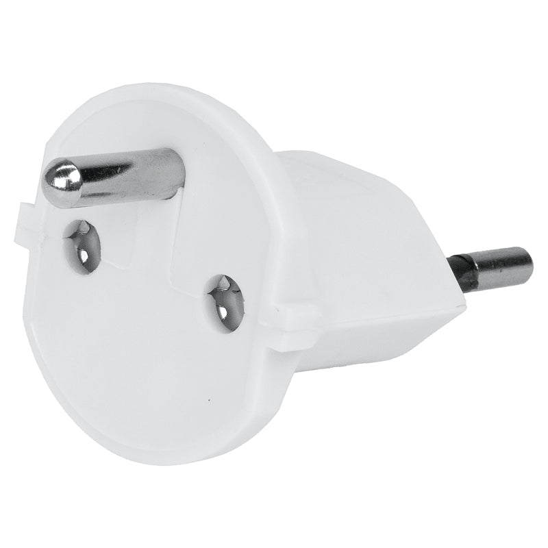 Steffen Adapterkabel, T12–Schuko (Typ E/F), 3-polig (geerdet), 10 A 250 V – Weiss