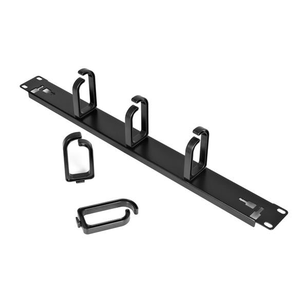 StarTech.com Kabelmanagementtafel – 19" Rack, 1U, 483×88,6×43 mm, Schwarz