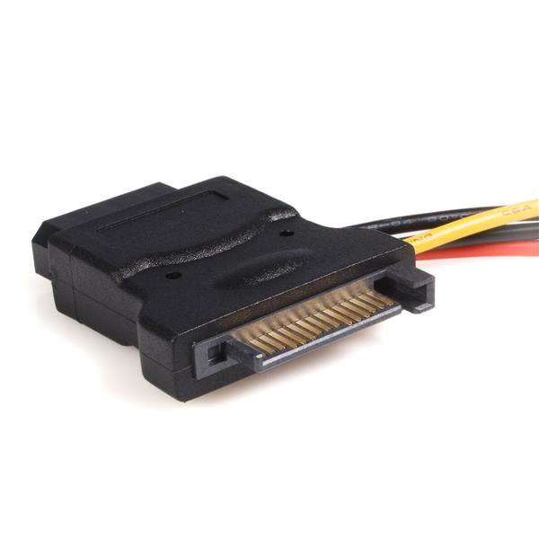 StarTech.com SATA 15-Pin zu Molex (4-Pin) Adapter – 0,153 m – Schwarz