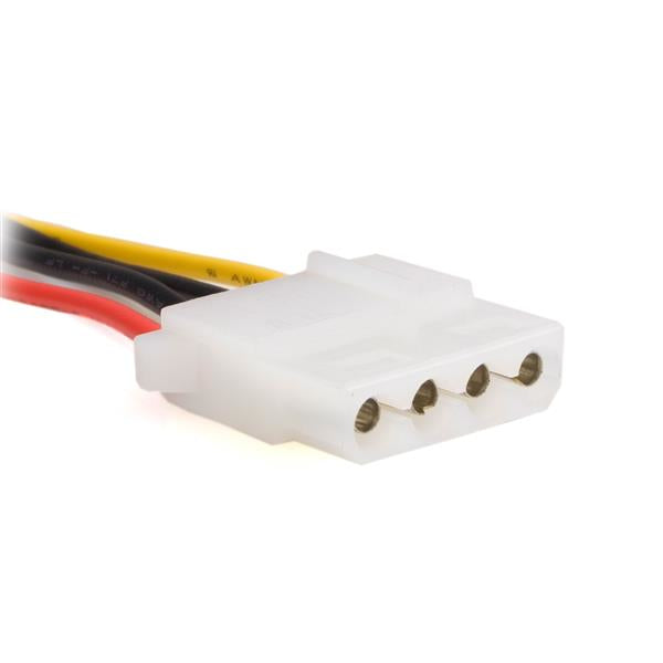 StarTech.com SATA 15-Pin zu Molex (4-Pin) Adapter – 0,153 m – Schwarz