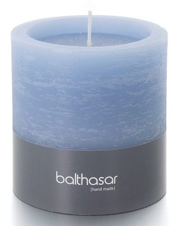 Balthasar Windlicht – Paraffin, Jeansblau – Ø 10 × 10 cm