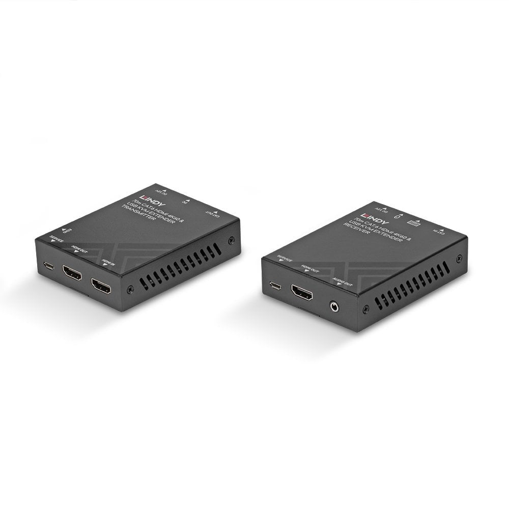 Lindy HDMI/USB KVM-Extender über Cat6, bis 70 m, 4K (3840 × 2160)