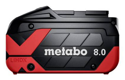Metabo Ersatzakku – Li-Ion, 8000 mAh, 18 V – für Metabo