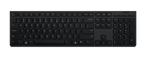 Lenovo Tastatur – Schere – Bluetooth & 2,4 GHz (USB‑A‑Empfänger) – Multi‑Device – Grau