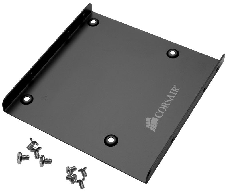 Corsair CSSD-BRKT1 – für 2,5" Laufwerke (Montage in 3,5" Schacht), Kunststoff, inkl. 8 Schrauben, schwarz