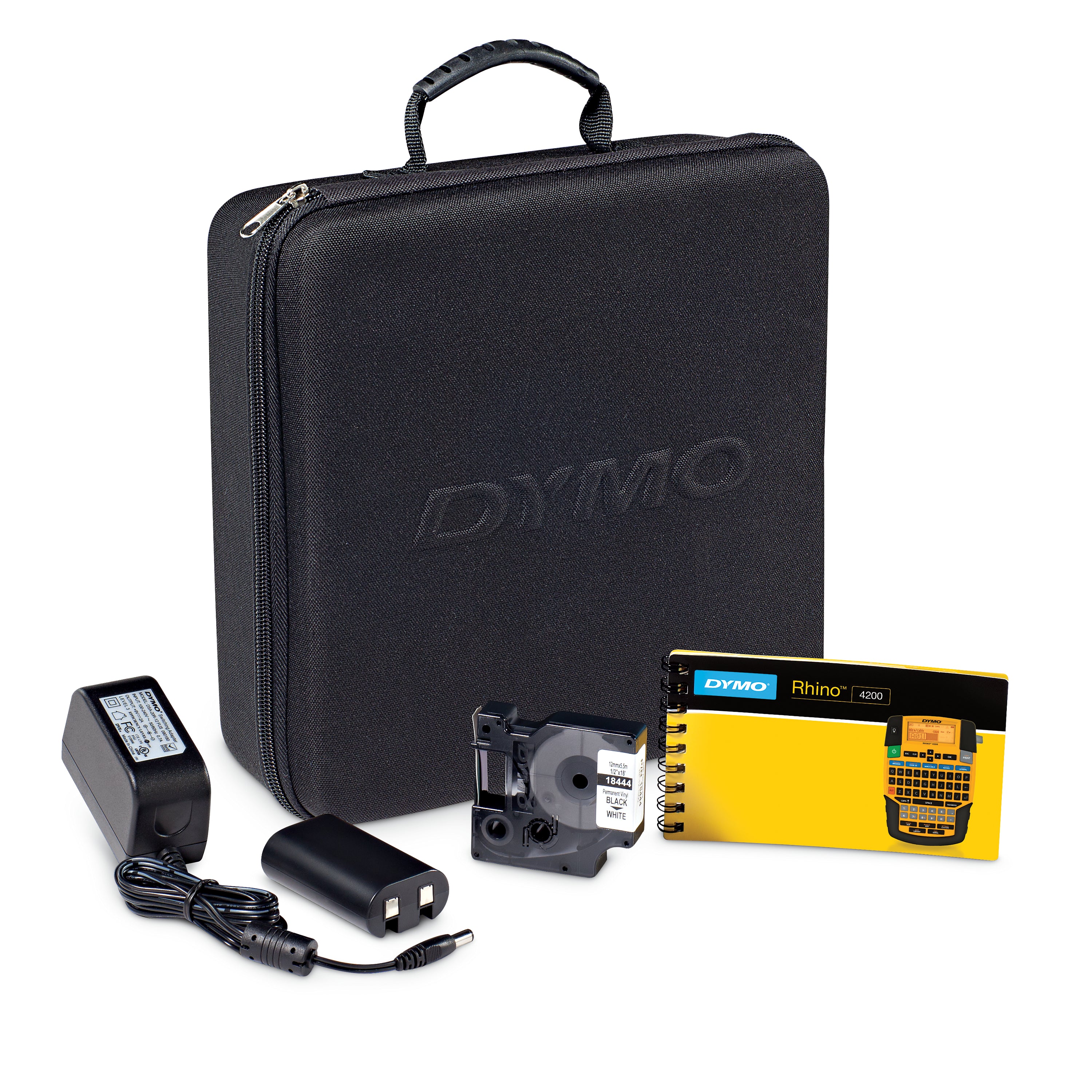 DYMO RHINO 4200 – Beschriftungsgerät, für RHINO-Bänder 6–19 mm, AZERTY-Tastatur
