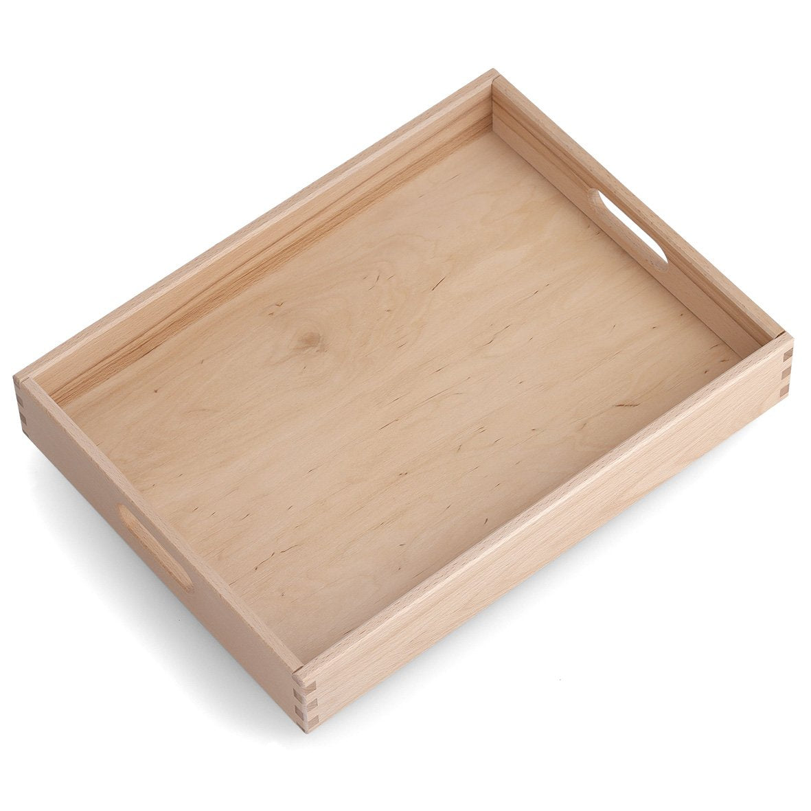 Zeller Present Aufbewahrungsbox ohne Deckel – Buche – Braun – stapelbar, mit Griff – 300 × 70 × 400 mm