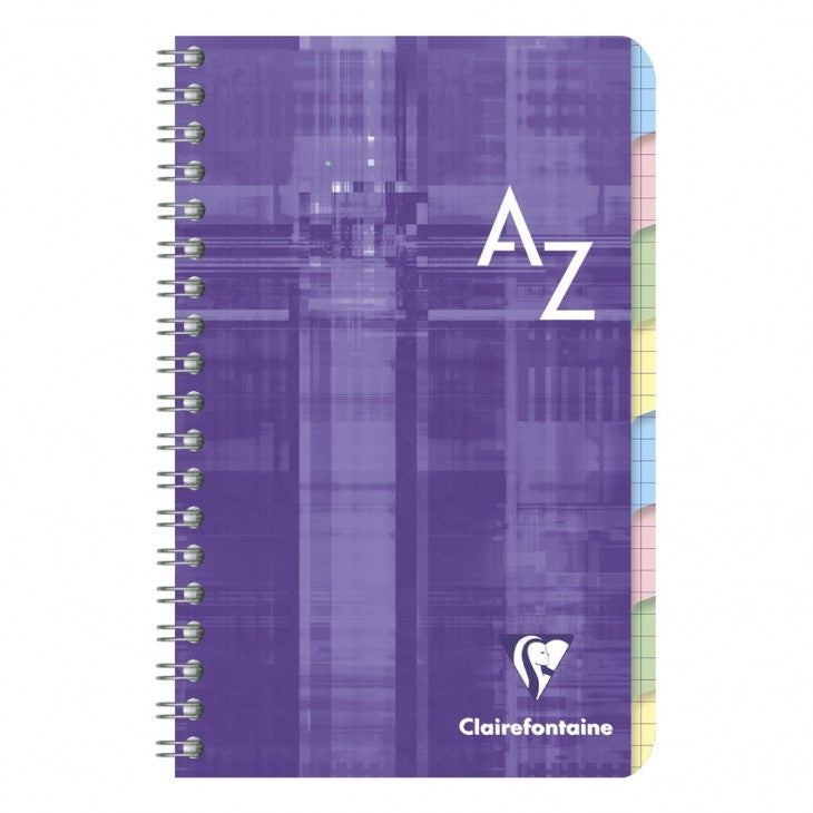 Clairefontaine Spiralheft, 110 × 175 mm, kariert, 5 mm, 96 Seiten, 90 g/m² – sortiert