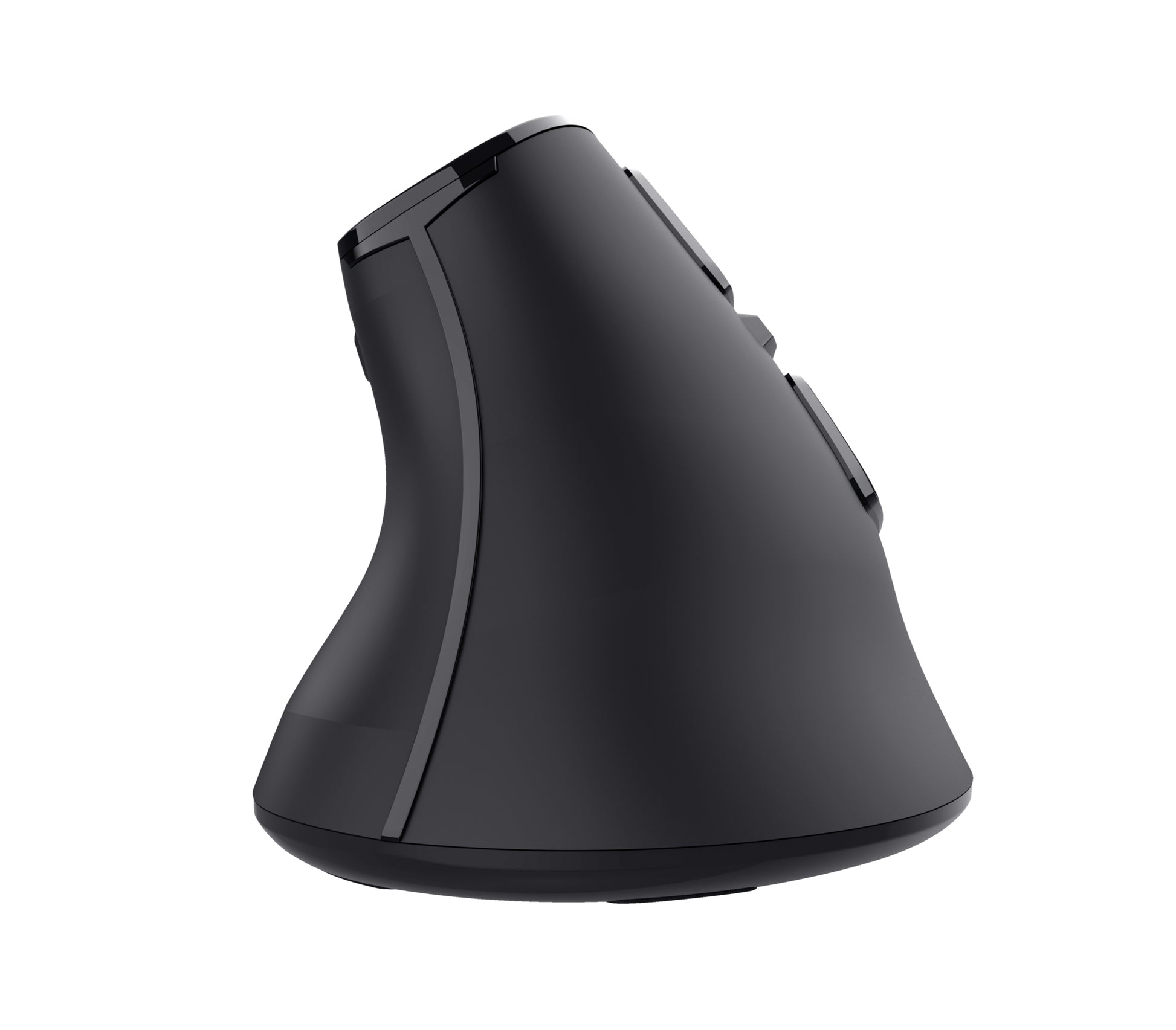 Trust Voxx – Vertikale Maus – Kabellos (Bluetooth/2,4 GHz), Rechtshänder, Schwarz