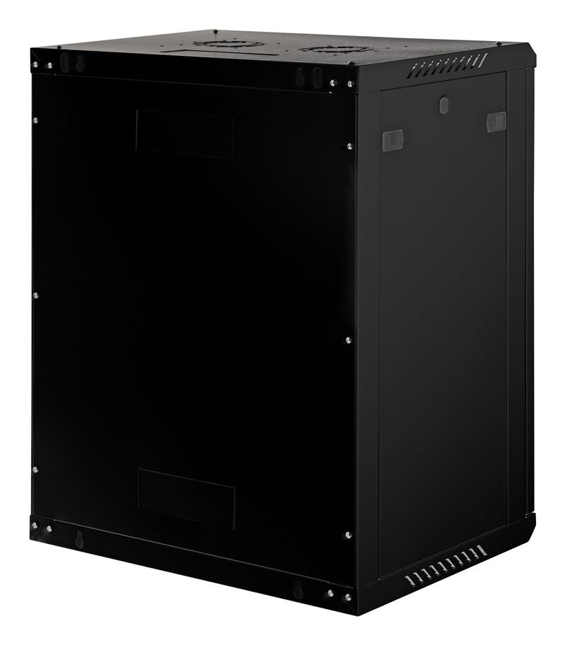 ROLINE Basic Plus – 19" Wandverteiler 15U, IP20, abschliessbar, 600 × 450 × 779 mm, schwarz