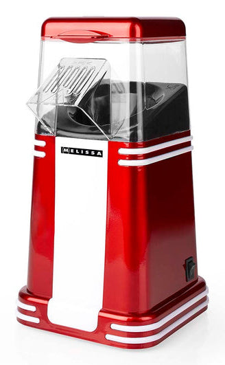 Melissa Popcorn-Maschine 16310187 – 60 g, Heissluft, 1200 W – Rot/Weiss