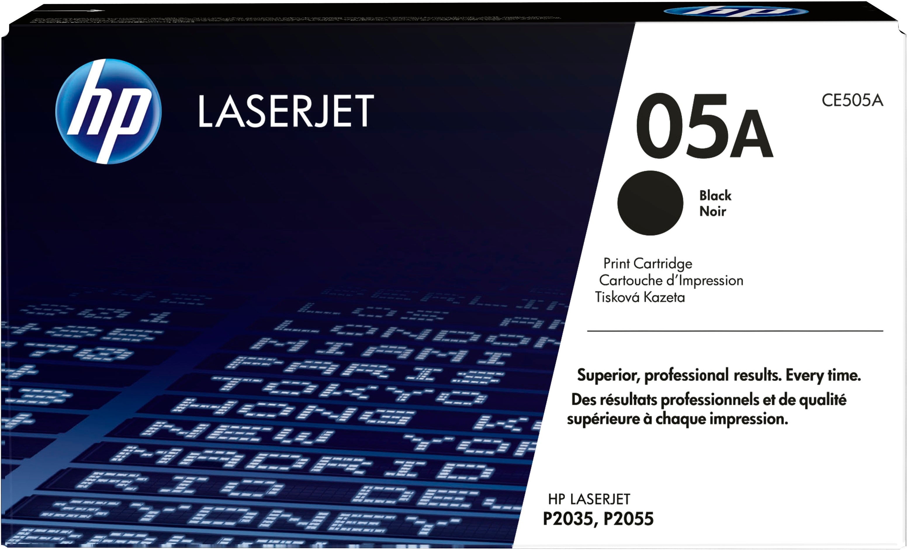 HP Toner CE505A – Schwarz, 2300 Seiten – für HP LaserJet P2035/P2055/P2055DN