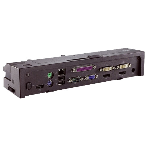 Dell EURO2 Advanced Dockingstation – 2× DP, 1× VGA, 2× DVI, 2× USB-A, 3,5 mm Audio, für Dell Latitude