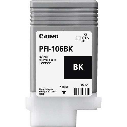 Canon Tintenpatrone PFI-106, Schwarz, 130 ml – für imagePROGRAF