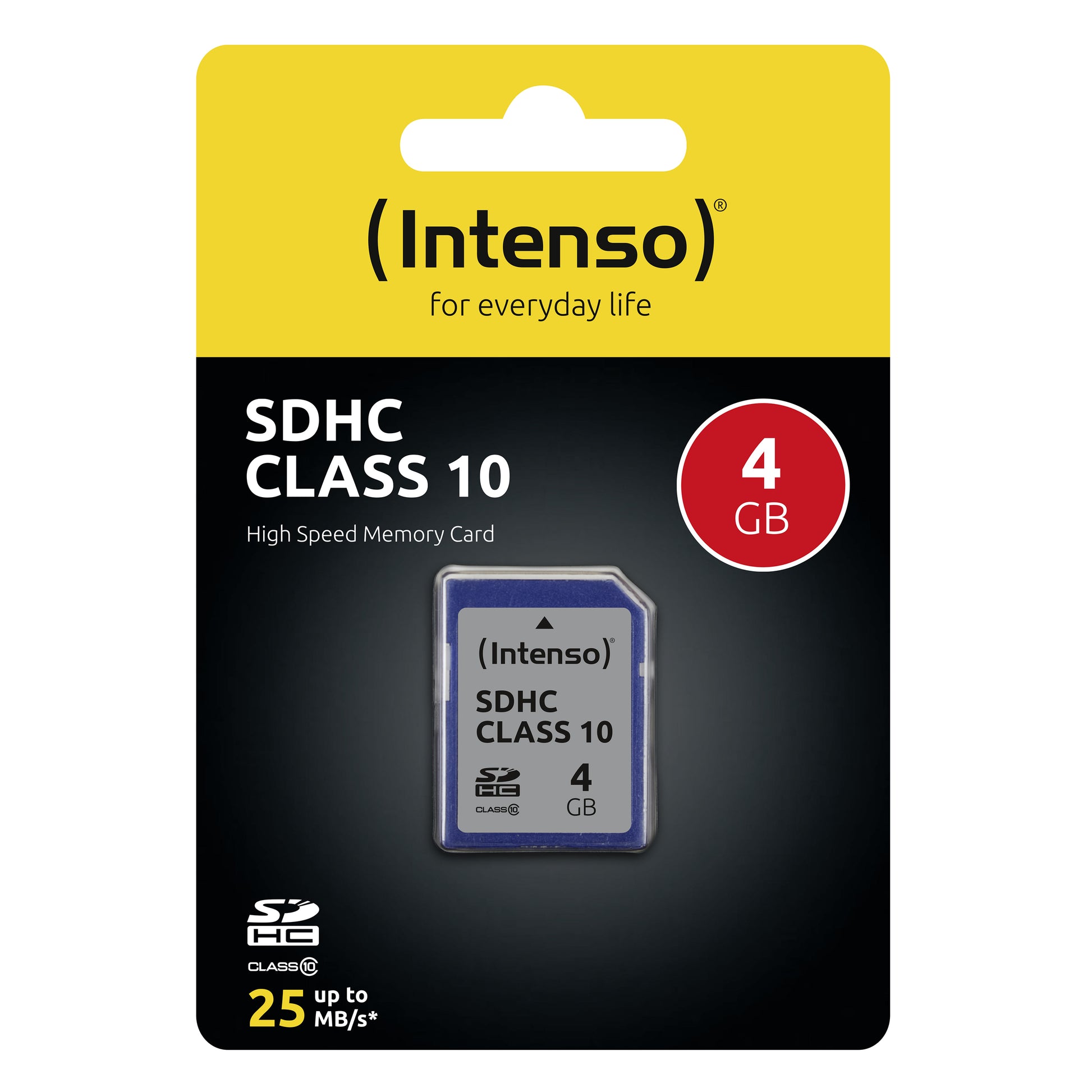 Intenso SDHC 4 GB Class 10 – 25 MB/s