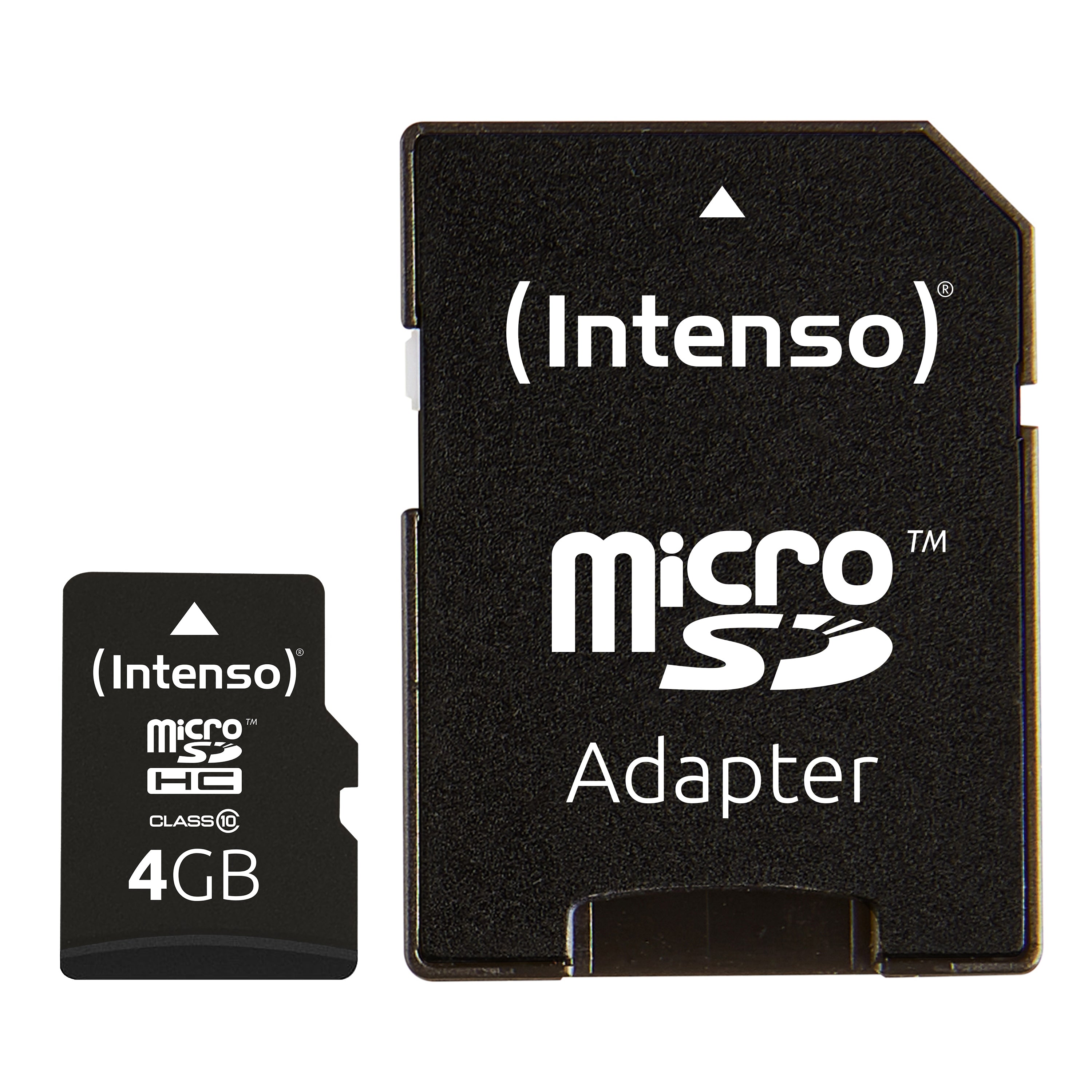 Intenso microSDHC 4 GB – Class 10, 25 MB/s Lesen, inkl. SD-Adapter
