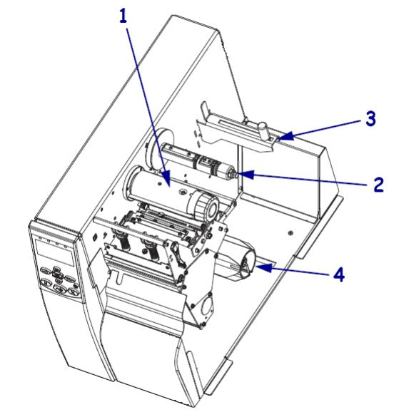 Zebra Aufwickler G41155M – für 105SLPlus, ZT510, 110Xi4