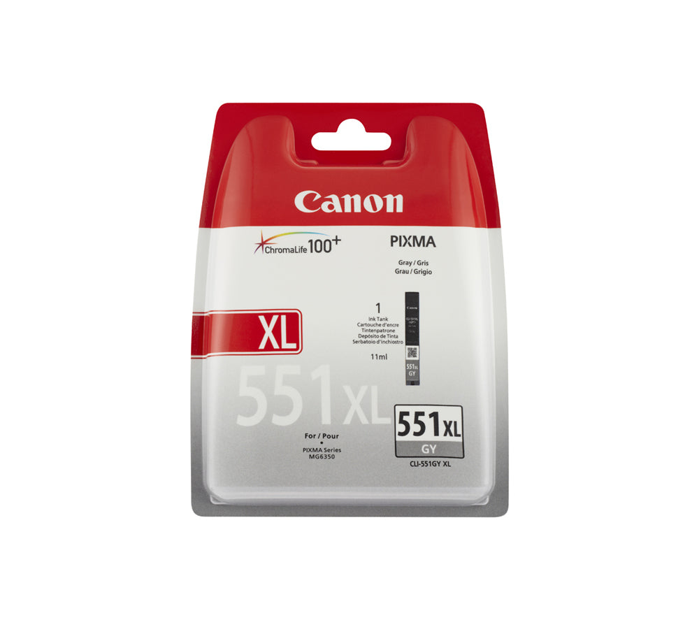 Canon CLI-551XL Grau Tintenpatrone (Original) – 3'350 Seiten – für Canon PIXMA MG6350