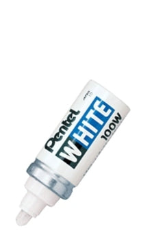 Pentel Permanentmarker für dunkle Materialien – weiss