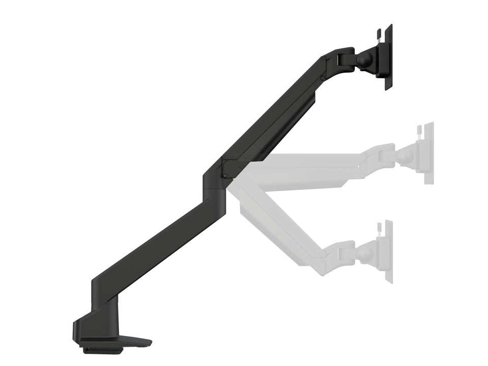 Multibrackets Gasliftarm HD 5617 – Monitorarm, bis 32", VESA 75 × 75 mm, 21 kg, Drehen, Weiss