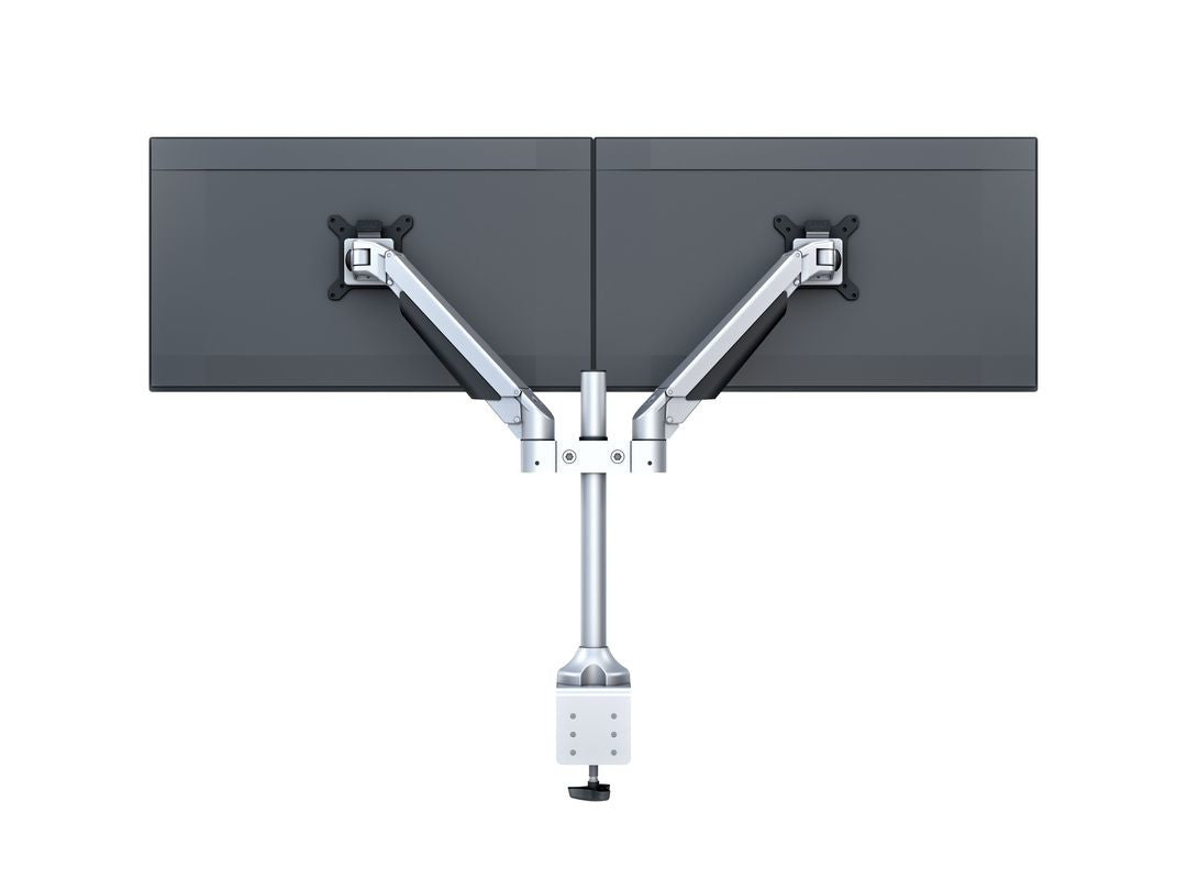 Multibrackets Tischständer Duo 7198 – Tischhalterung, Dual, Standfuss, bis 32", VESA 100 × 100 mm, 10 kg, drehbar
