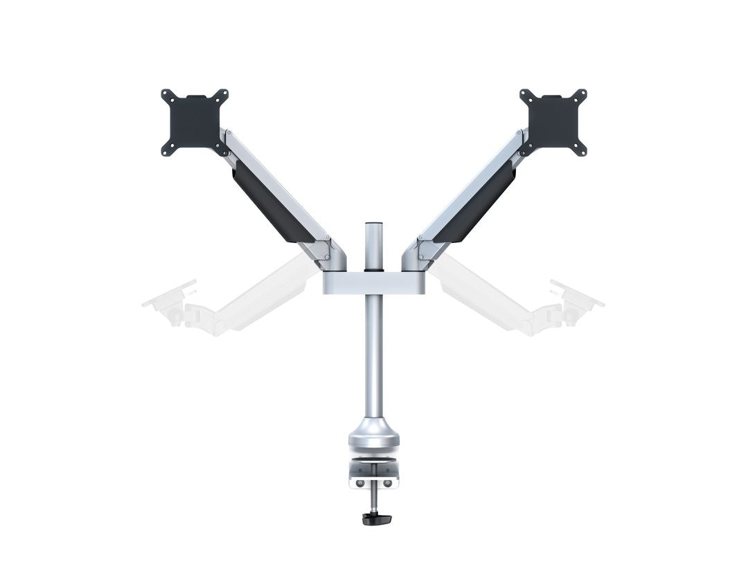 Multibrackets Tischständer Duo 7198 – Tischhalterung, Dual, Standfuss, bis 32", VESA 100 × 100 mm, 10 kg, drehbar