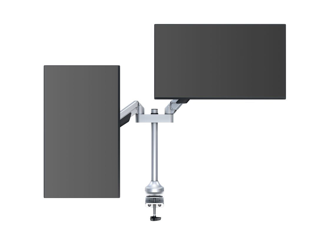 Multibrackets Tischständer Duo 7198 – Tischhalterung, Dual, Standfuss, bis 32", VESA 100 × 100 mm, 10 kg, drehbar