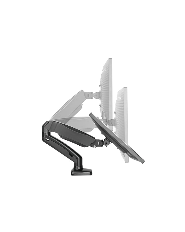 ICY BOX IB-MS303-T – Monitorarm Tischhalterung – Klemme/Durchführung – 1 Monitor – bis 27" – VESA 75×75/100×100