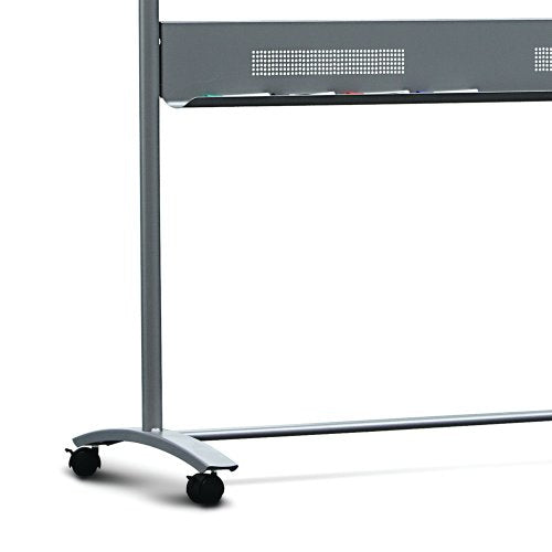 Nobo Whiteboard – 120 × 90 cm, lackierter Stahl, magnetisch, Alu-Rahmen, mobil, beidseitig