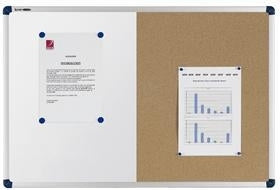 Nobo Whiteboard – 90 × 60 cm, lackierter Stahl/Filz, magnetisch, Aluminiumrahmen, Wandmontage