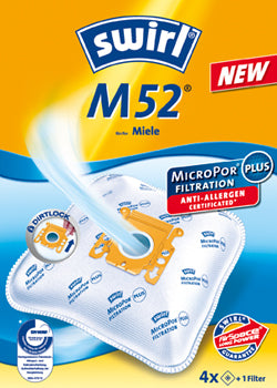 Swirl Staubbeutel M 52 – 4 Stück, für M 52
