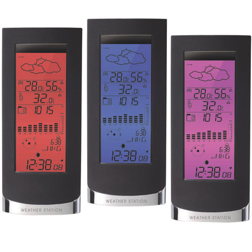 Technoline WS6501 – Wetterstation, Innen/Aussen, Hygrometer & Thermometer, DCF-Funkuhr – Schwarz