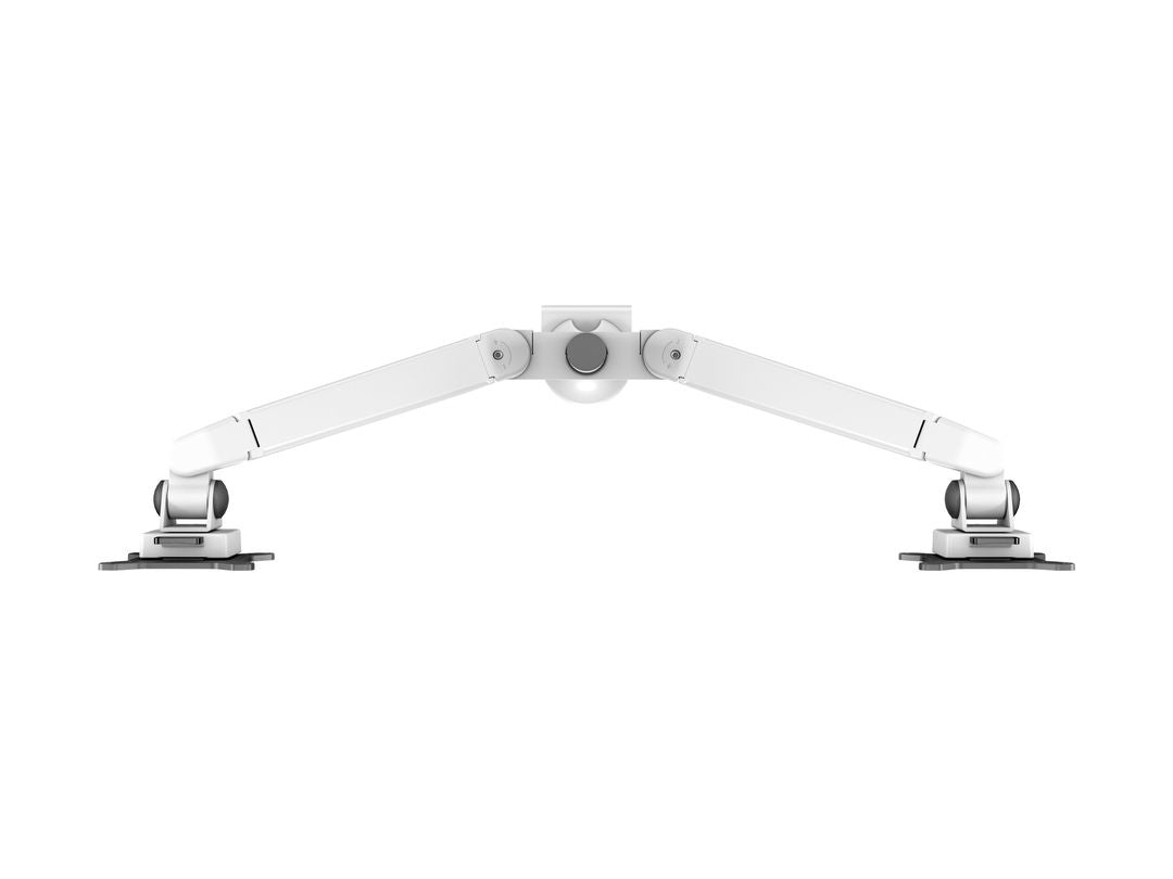 Multibrackets Monitorarm, Dual, bis 32", 10 kg, neigbar, weiss