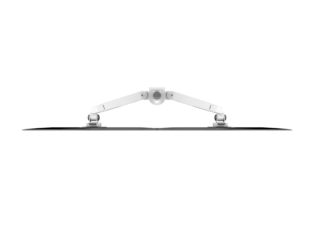 Multibrackets Monitorarm, Dual, bis 32", 10 kg, neigbar, weiss