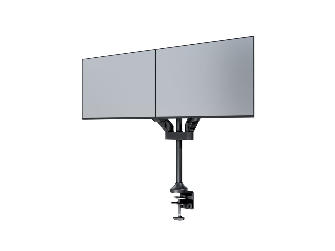 Multibrackets Gasliftarm HD 2593 – Monitorarm, Dual, Tischklemme, bis 32", VESA 100 × 100 mm, 21 kg, schwarz
