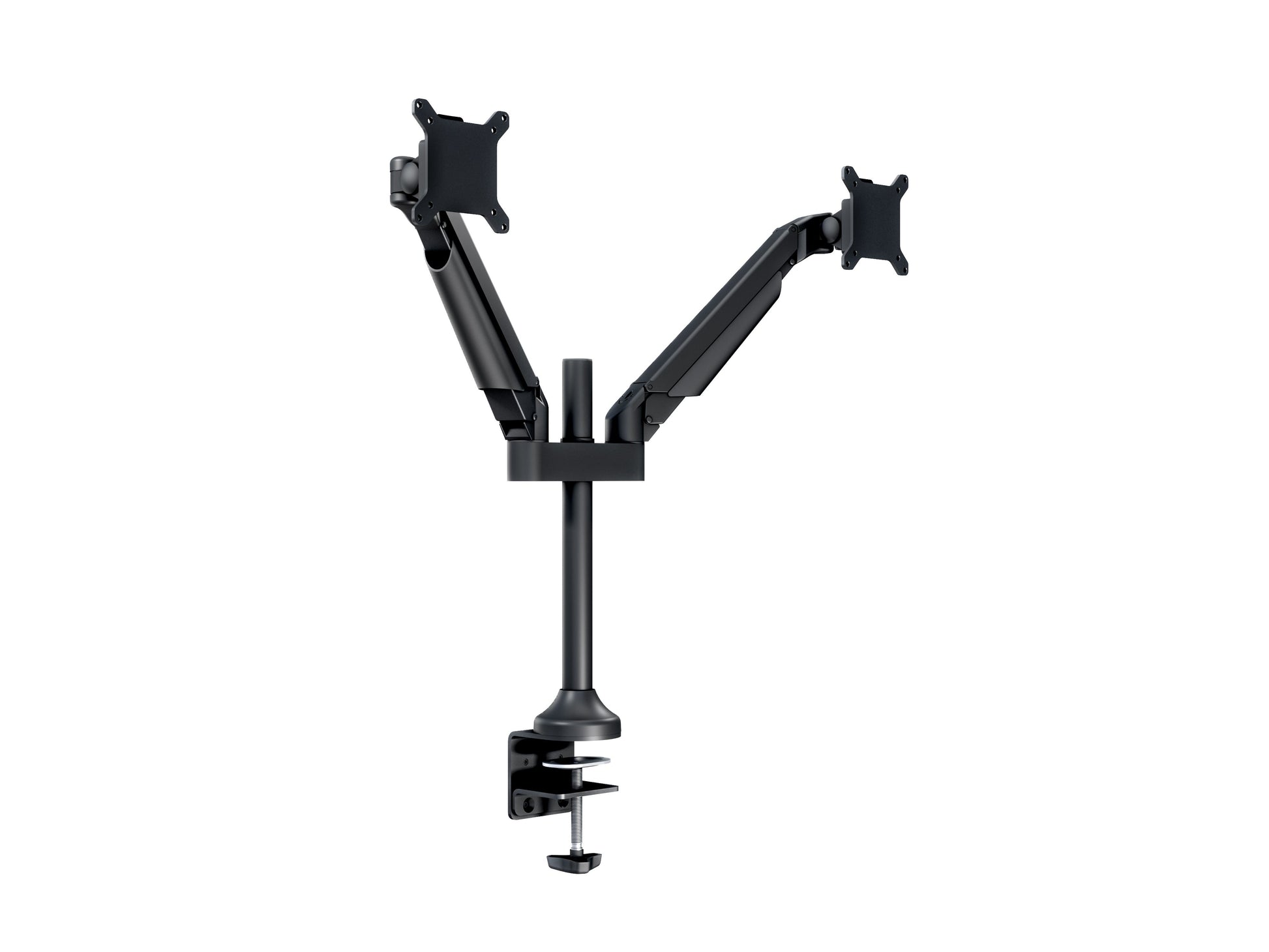 Multibrackets Gasliftarm HD 2593 – Monitorarm, Dual, Tischklemme, bis 32", VESA 100 × 100 mm, 21 kg, schwarz