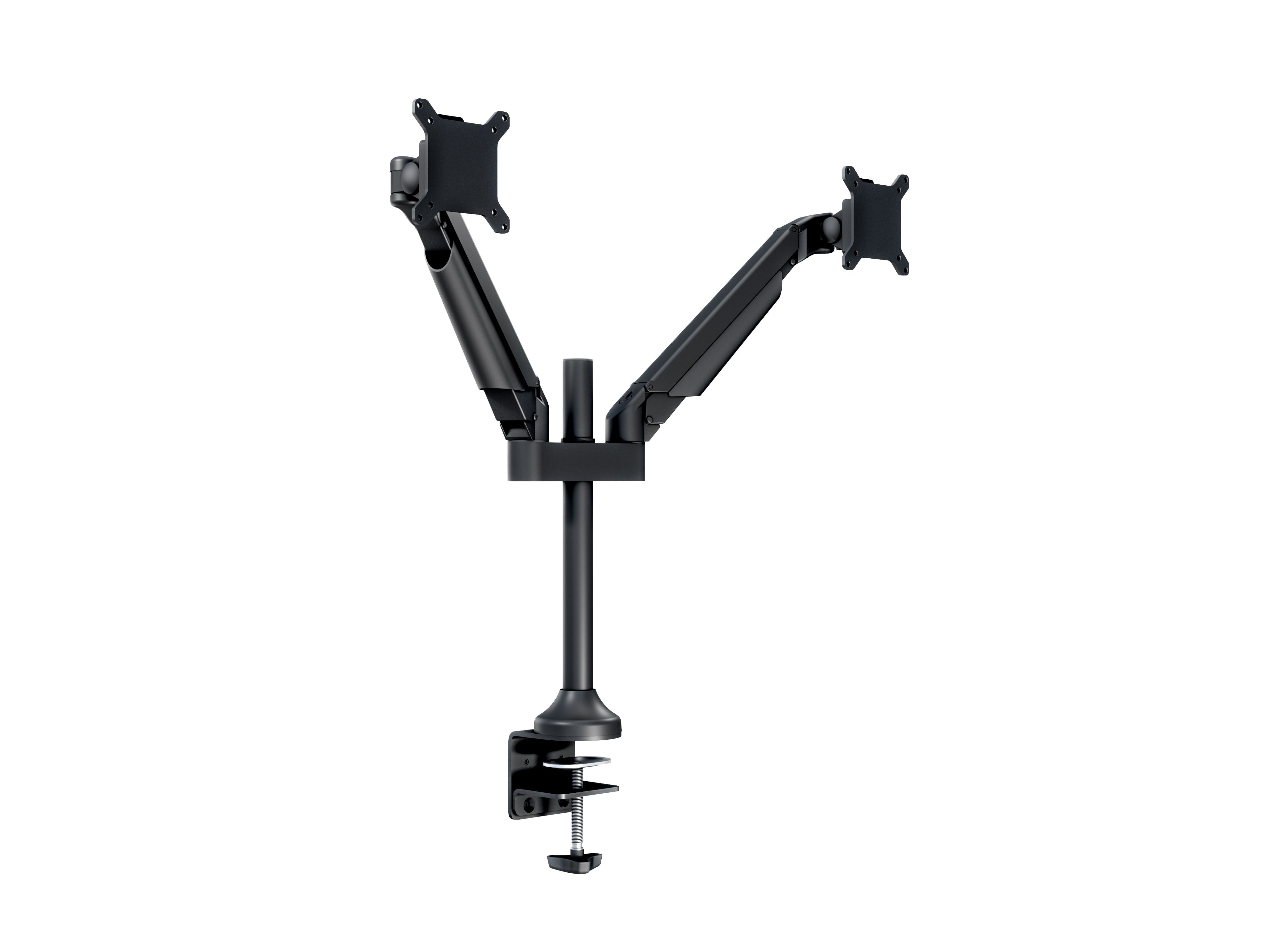 Multibrackets Gasliftarm HD 2593 – Monitorarm, Dual, Tischklemme, bis 32", VESA 100 × 100 mm, 21 kg, schwarz