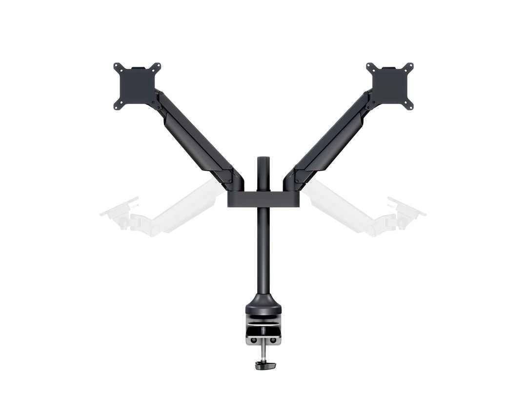 Multibrackets MB 7204 – Tischhalterung, Dual, Standfuss, bis 32", VESA 75 × 75 mm, 10 kg, neigbar, schwarz