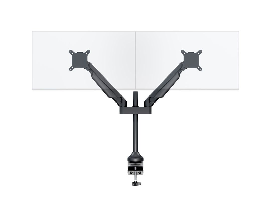 Multibrackets MB 7204 – Tischhalterung, Dual, Standfuss, bis 32", VESA 75 × 75 mm, 10 kg, neigbar, schwarz