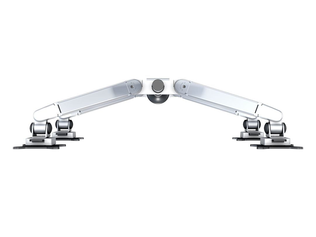Multibrackets 7228 – Tischhalterung, Quad, Standfuss, bis 32", VESA 75 × 75 mm, 10 kg, neigbar, silber