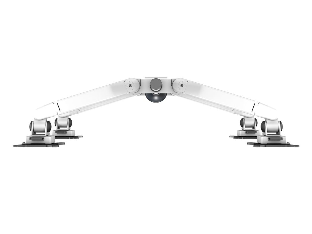 Multibrackets Monitorarm, Quad, bis 32", 10 kg, neigbar, weiss